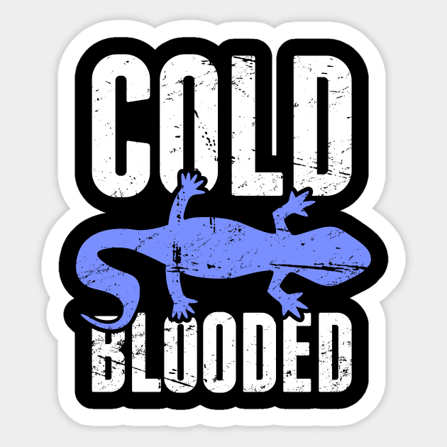 Cold Blooded | Leopard Gecko Graphic Sticker by MeatMan